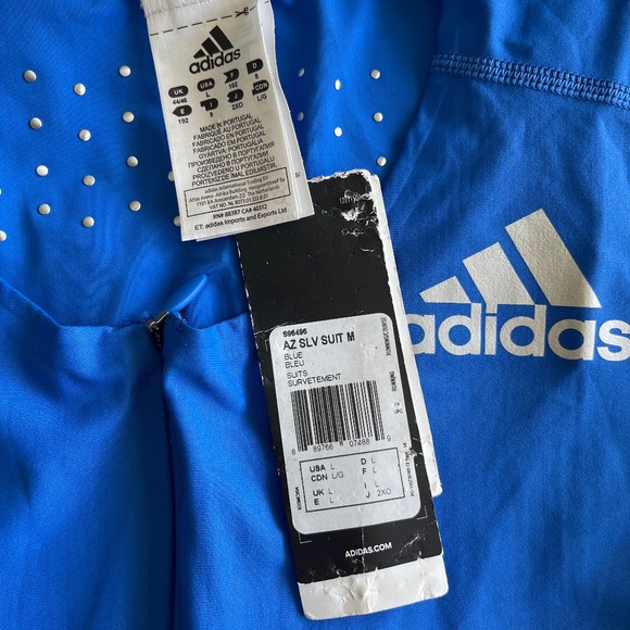 Adidas AdiZero ClimaLite Sleeveless One Piece Men's L Speedsuit Singlet Running - Picture 6 of 7